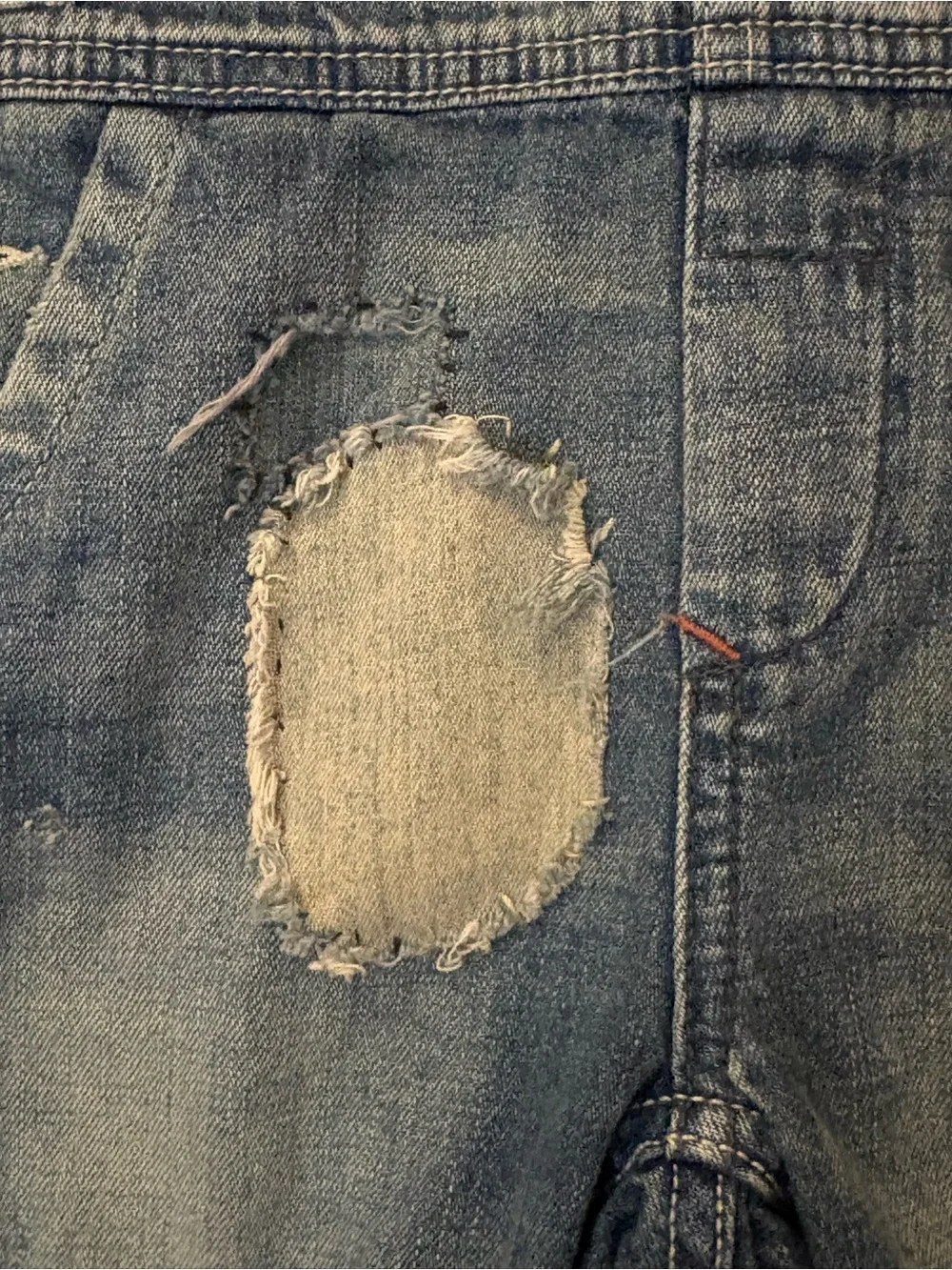 Polo Ralph Lauren Distressed Denim Shortalls